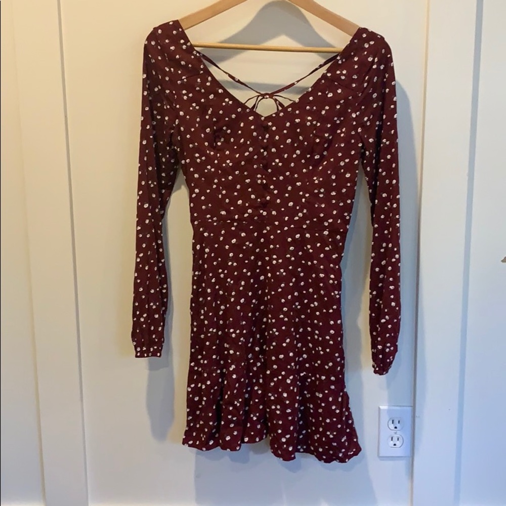 HOLLISTER LONG SLEEVE DRESS - Picture 1 of 4